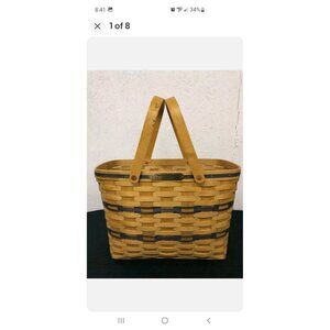 American Traditions Magazine Basket Handle Stirpe 2001